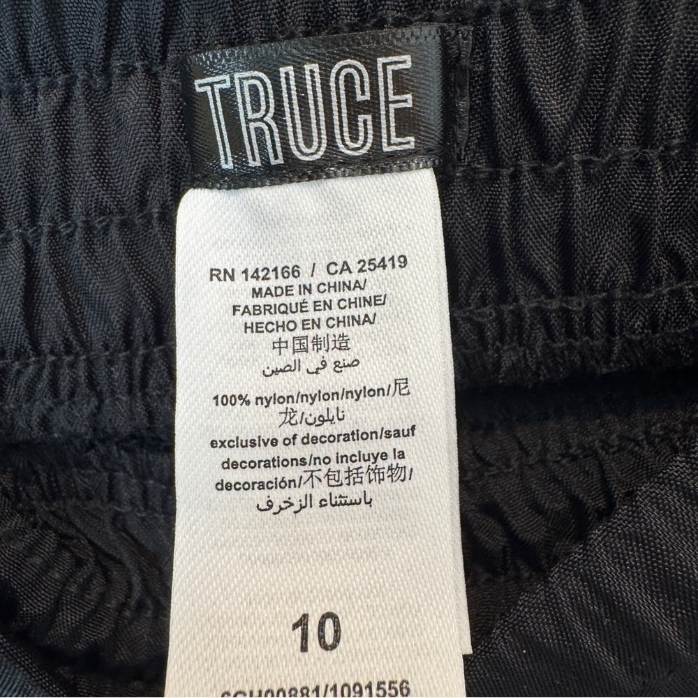 Kids Black Cargo Pants Truce Size 10 NWT - Picture 5 of 5